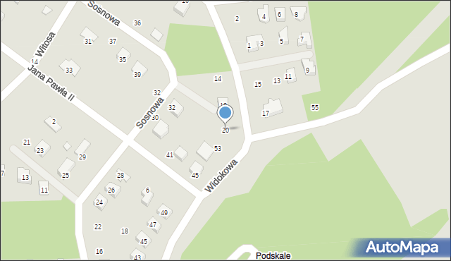 Połaniec, Kleeberga Franciszka, gen., 20, mapa Połaniec