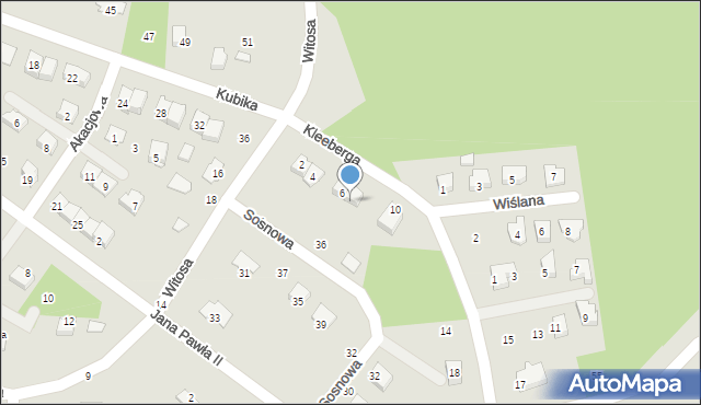 Połaniec, Kleeberga Franciszka, gen., 8, mapa Połaniec