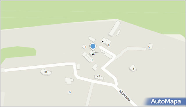 Polanów, Klonowa, 1a, mapa Polanów