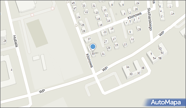 Polkowice, Klonowa, 33, mapa Polkowice