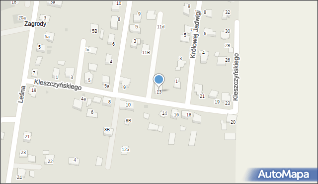 Proszowice, Kleszczyńskiego Bogusława, 13, mapa Proszowice