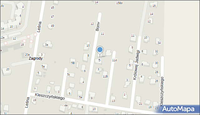 Proszowice, Kleszczyńskiego Bogusława, 7, mapa Proszowice