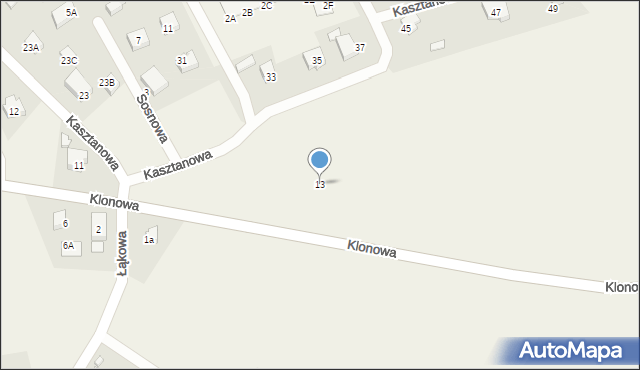 Przejazdowo, Klonowa, 13, mapa Przejazdowo