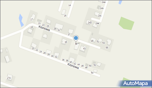 Przyjaźń, Klonowa, 39, mapa Przyjaźń