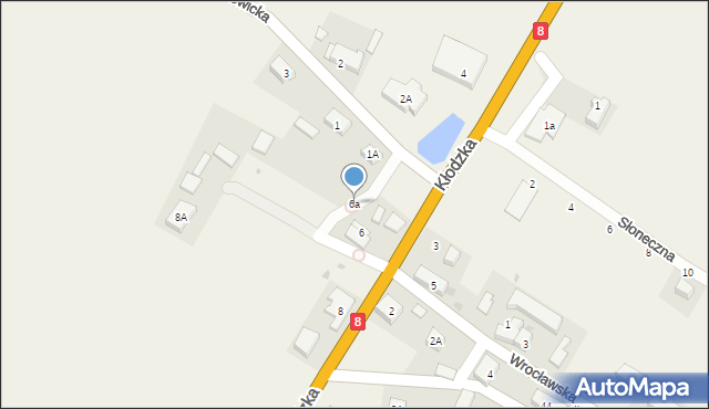 Pustków Wilczkowski, Kłodzka, 6a, mapa Pustków Wilczkowski
