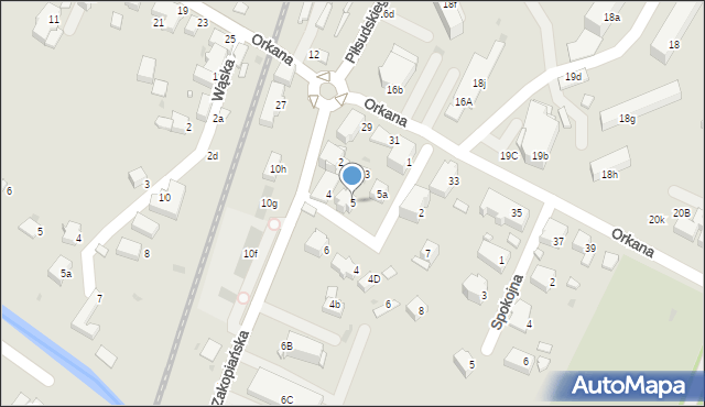 Rabka-Zdrój, Kliszczaków, 5, mapa Rabka-Zdrój