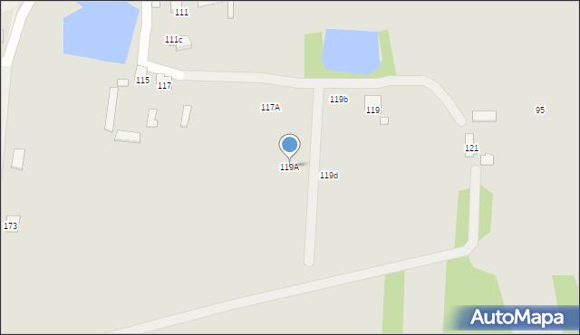 Radom, Klwatecka, 119A, mapa Radomia