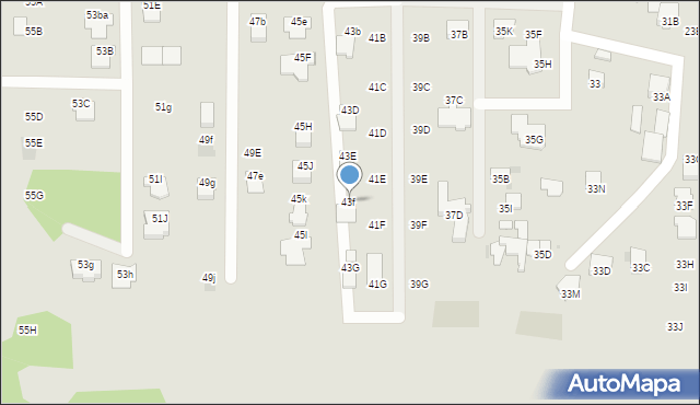 Radom, Klwatecka, 43f, mapa Radomia