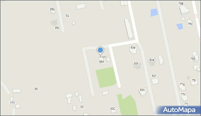 Radom, Klwatecka, 93b, mapa Radomia