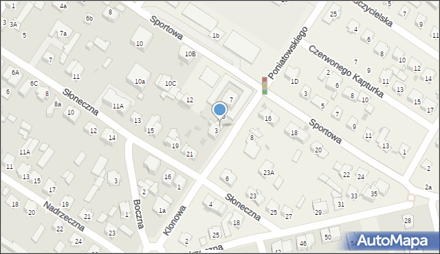 Raszyn, Klonowa, 3A, mapa Raszyn