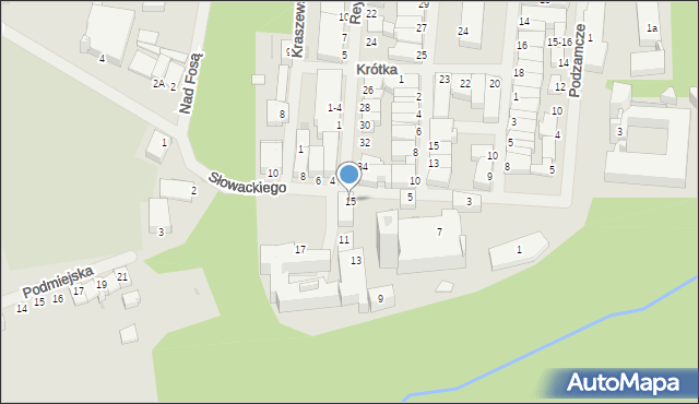 Reszel, Klasztorna, 15, mapa Reszel