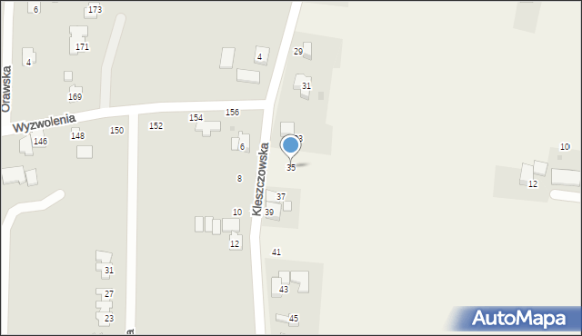 Rudziczka, Kleszczowska, 35, mapa Rudziczka