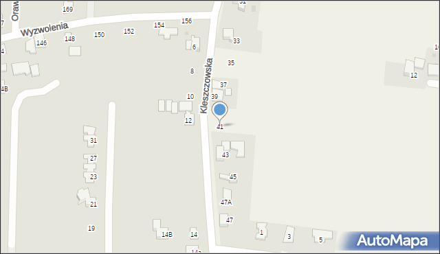 Rudziczka, Kleszczowska, 41, mapa Rudziczka