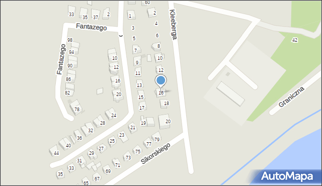 Ryki, Kleeberga Franciszka, gen., 16, mapa Ryki