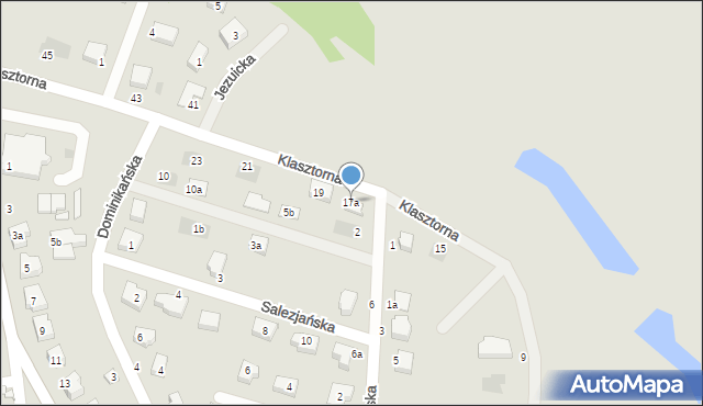 Ścinawa, Klasztorna, 17a, mapa Ścinawa