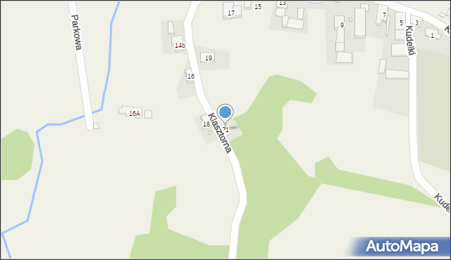 Ścinawa Mała, Klasztorna, 21, mapa Ścinawa Mała