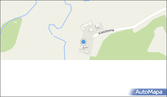 Ścinawa Mała, Klasztorna, 23, mapa Ścinawa Mała