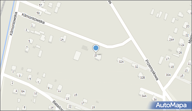 Sędziszów, Klimontowska, 1c, mapa Sędziszów