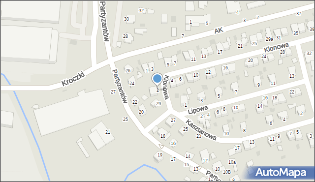 Sędziszów Małopolski, Klonowa, 2, mapa Sędziszów Małopolski