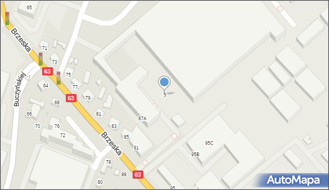 Siedlce, Kleeberga Franciszka, gen., 3, mapa Siedlce