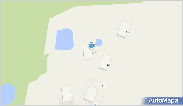 Skarbimierzyce, Klubowa, 17, mapa Skarbimierzyce