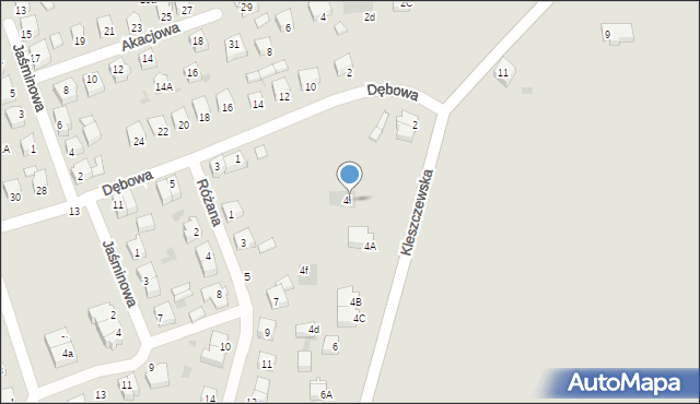 Skarszewy, Kleszczewska, 4i, mapa Skarszewy