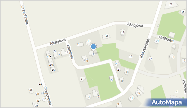 Skorochów, Klonowa, 8, mapa Skorochów