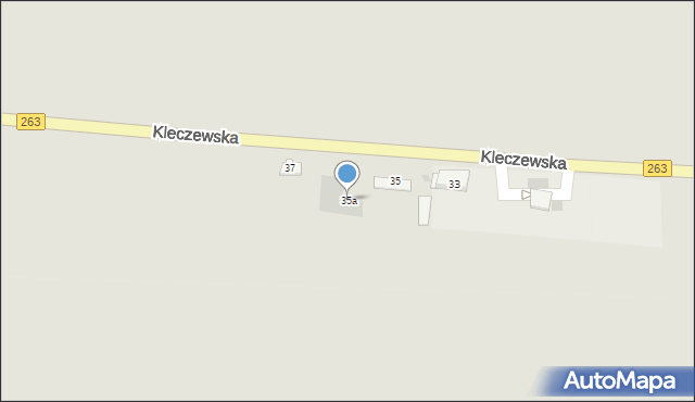 Ślesin, Kleczewska, 35a, mapa Ślesin