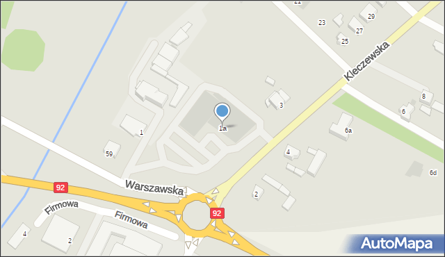 Słupca, Kleczewska, 1a, mapa Słupca