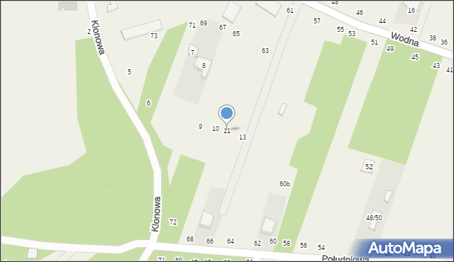 Smardzewice, Klonowa, 11, mapa Smardzewice