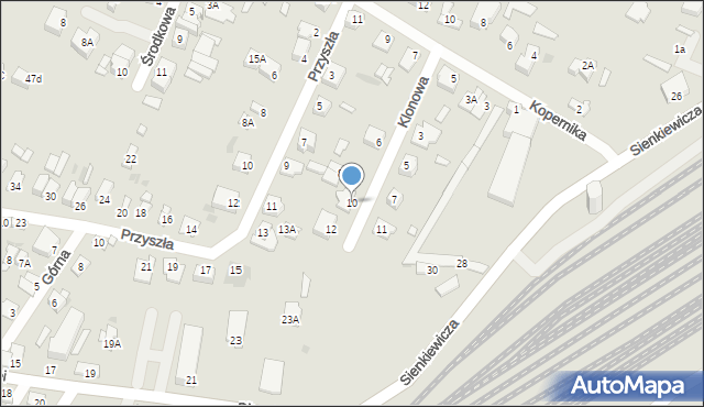 Sochaczew, Klonowa, 10, mapa Sochaczew