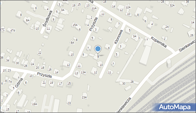 Sochaczew, Klonowa, 8, mapa Sochaczew