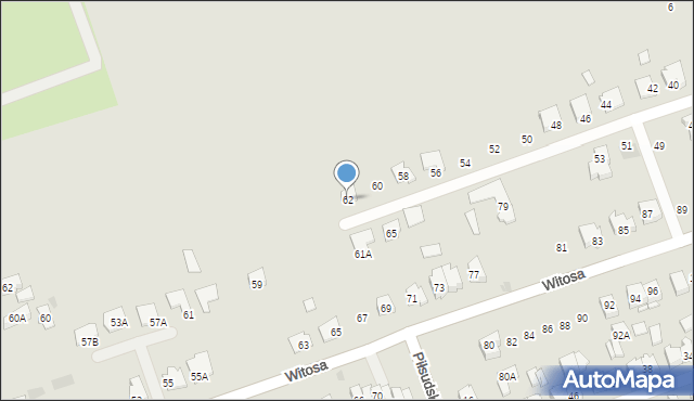 Sokółka, Kłopotowskiego Józefa, kpt., 62, mapa Sokółka