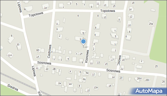 Solec Kujawski, Klonowa, 1, mapa Solec Kujawski