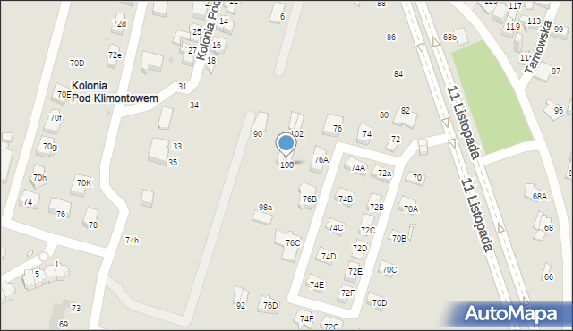 Sosnowiec, Klimontowska, 100, mapa Sosnowca