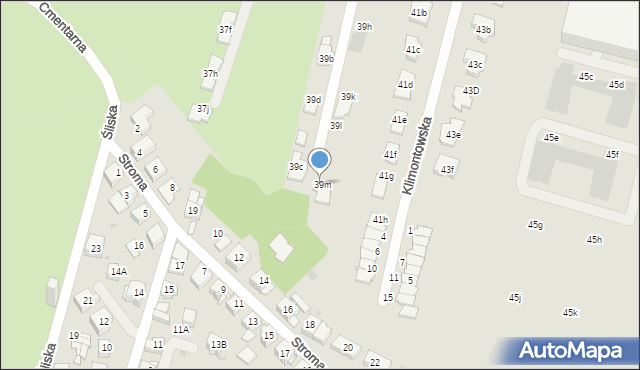 Sosnowiec, Klimontowska, 39m, mapa Sosnowca