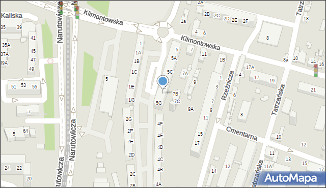 Sosnowiec, Klimontowska, 5F, mapa Sosnowca