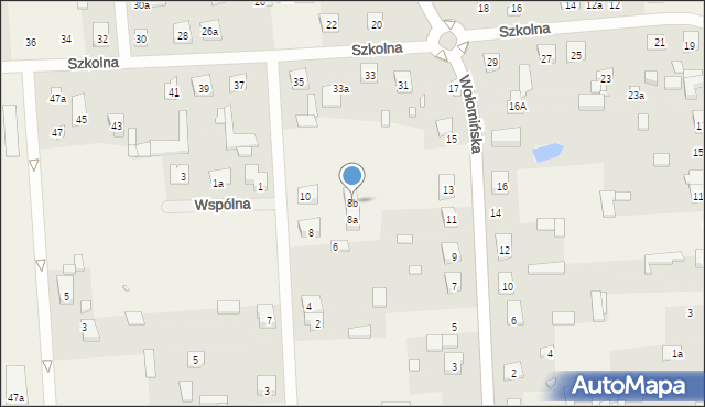 Stanisławów, Klonowa, 8b, mapa Stanisławów