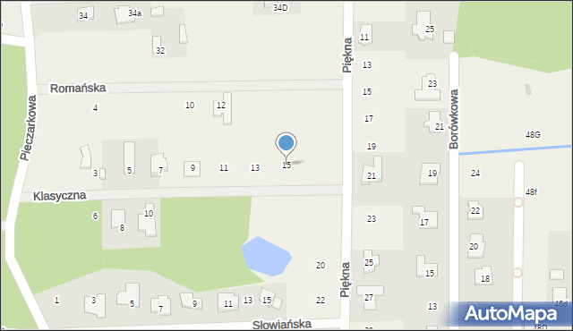 Stara Wieś, Klasyczna, 15, mapa Stara Wieś