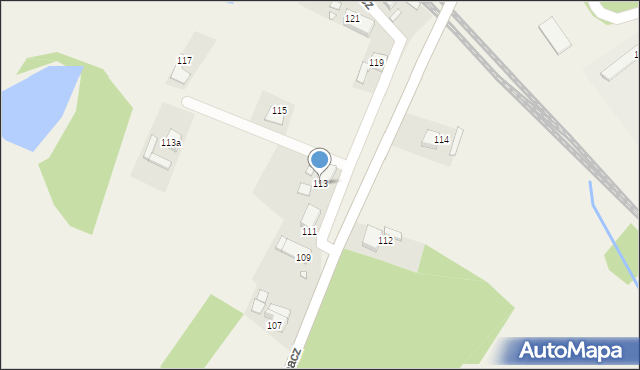 Stare Siołkowice, Klapacz, 113, mapa Stare Siołkowice