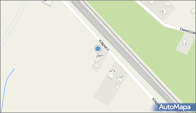 Stare Siołkowice, Klapacz, 129, mapa Stare Siołkowice