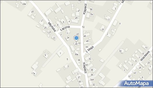 Stare Siołkowice, Klapacz, 41, mapa Stare Siołkowice