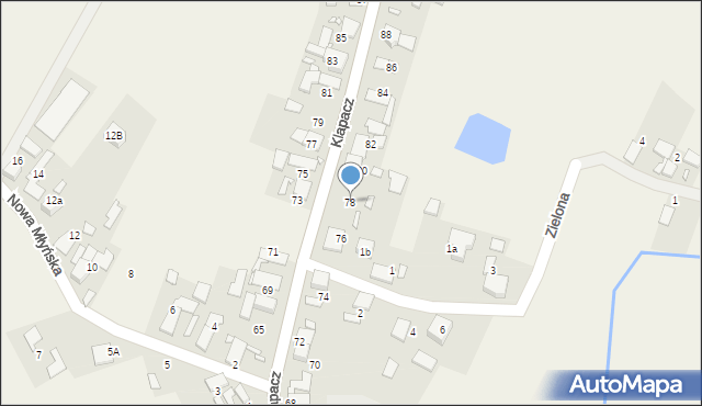 Stare Siołkowice, Klapacz, 78, mapa Stare Siołkowice