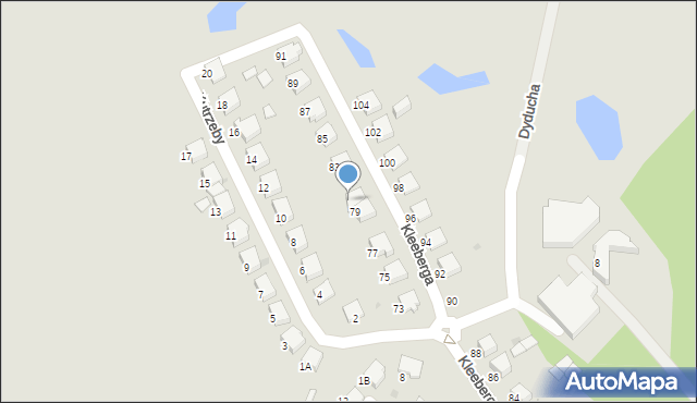 Starogard Gdański, Kleeberga Franciszka, gen., 81, mapa Starogard Gdański