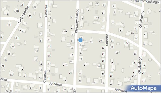 Starogard Gdański, Kleszczyńskiego Józefa, 11, mapa Starogard Gdański