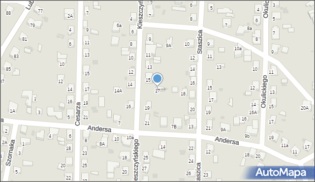 Starogard Gdański, Kleszczyńskiego Józefa, 17, mapa Starogard Gdański