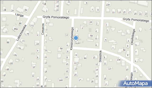 Starogard Gdański, Kleszczyńskiego Józefa, 7, mapa Starogard Gdański