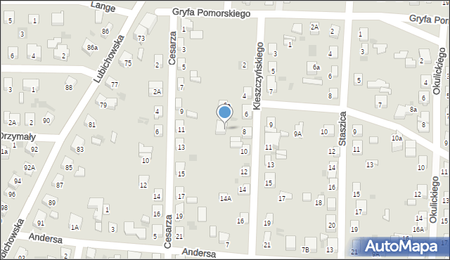 Starogard Gdański, Kleszczyńskiego Józefa, 8a, mapa Starogard Gdański