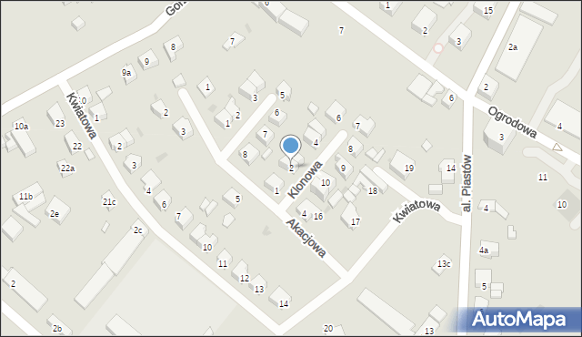 Strzelce Krajeńskie, Klonowa, 2, mapa Strzelce Krajeńskie