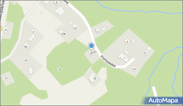 Suchacz, Klonowska, 12, mapa Suchacz